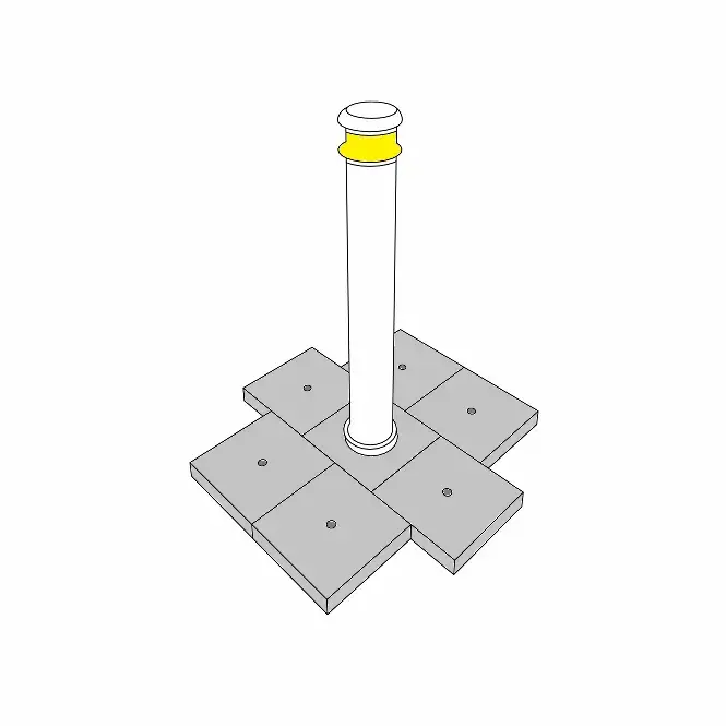 Image showing a drawing of an illuminated Bollard